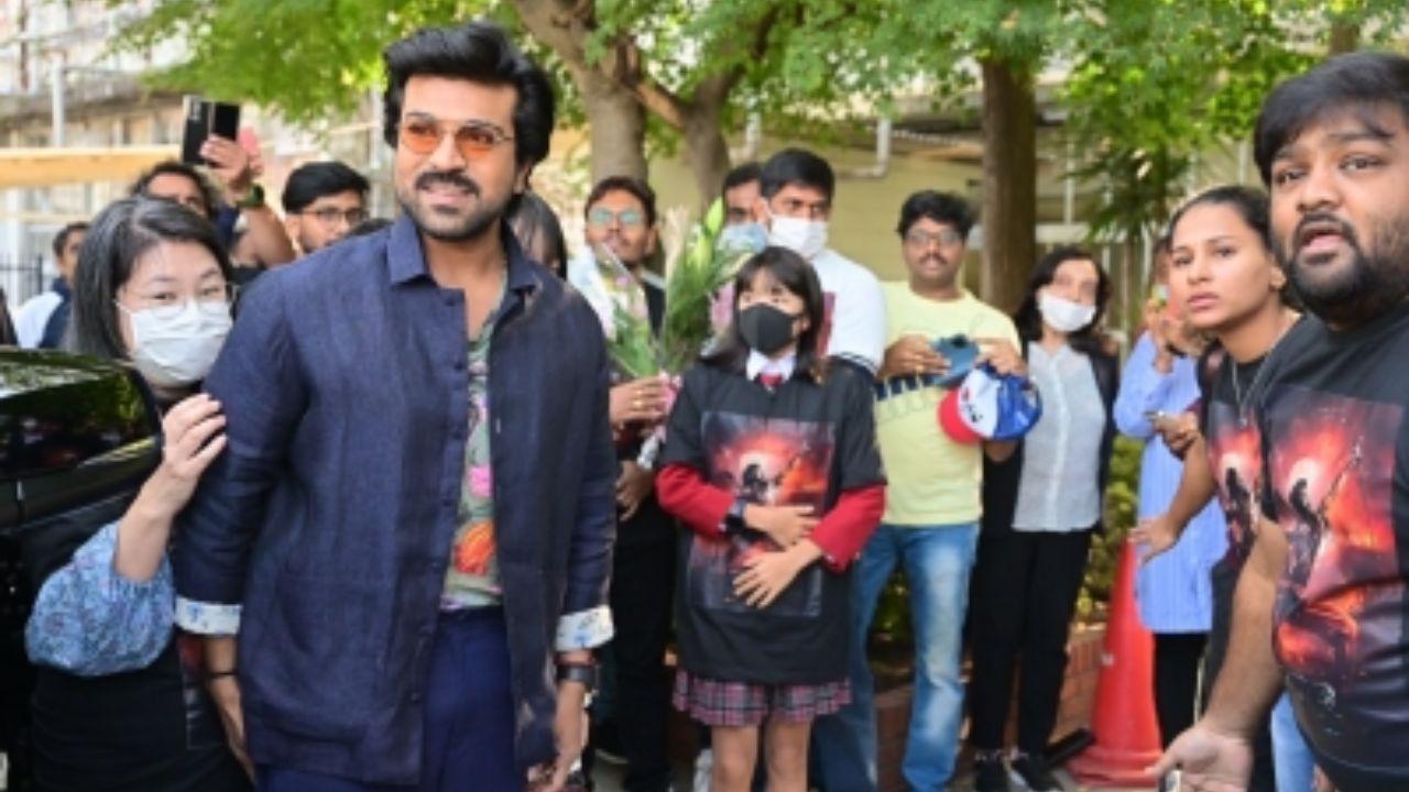 Ram Charan connects with Indian school students in Japan